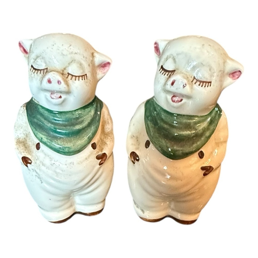 Vintage Large Pigs Salt & Pepper‎ Shakers
